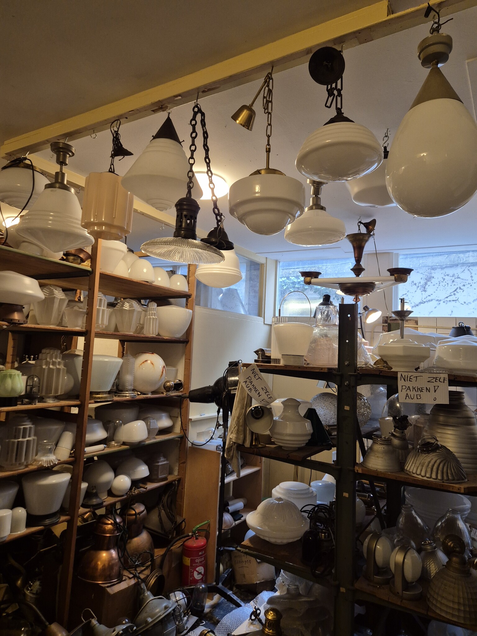 Uniek aanbod oude lampen