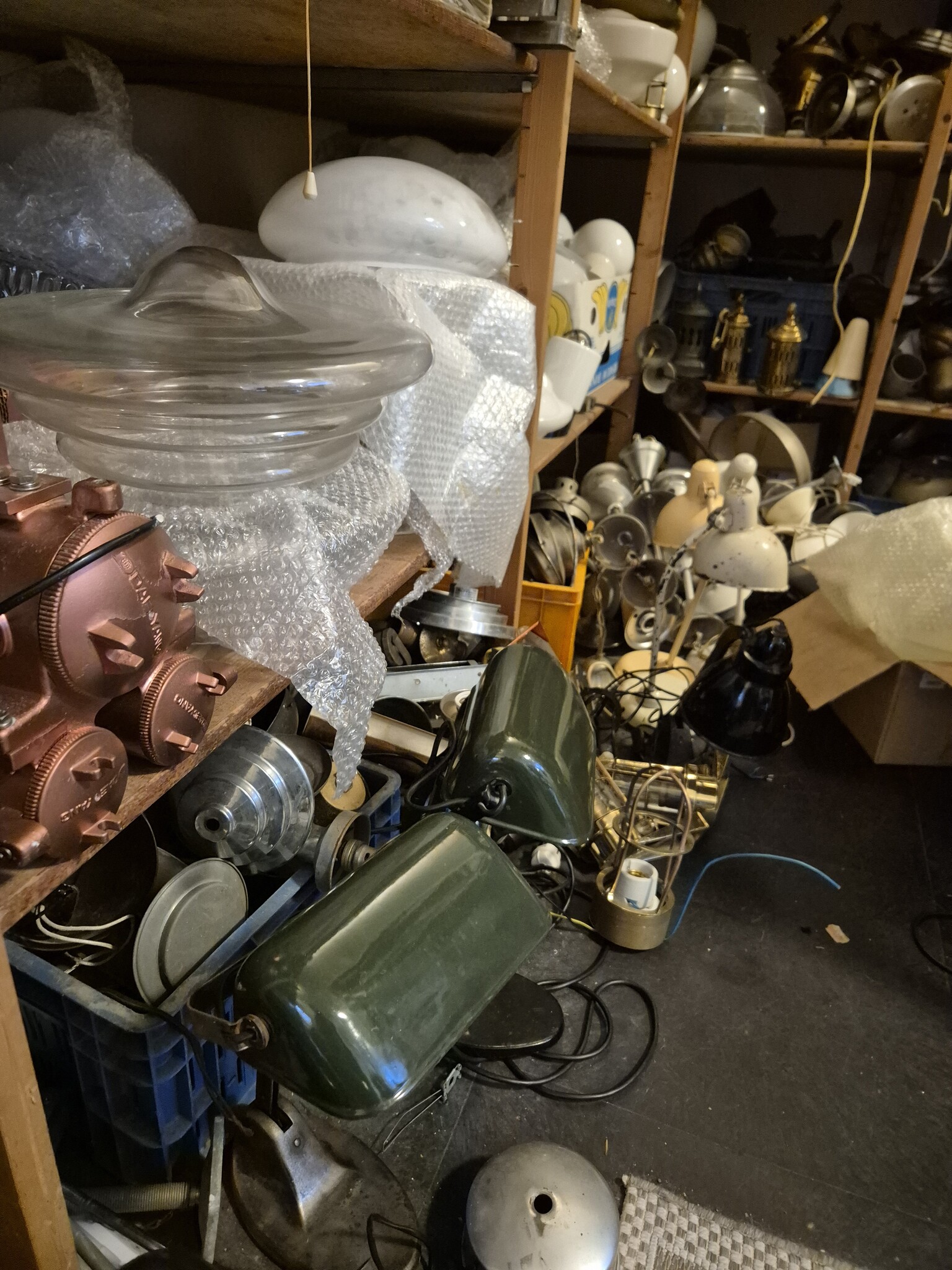 Uniek aanbod oude lampen