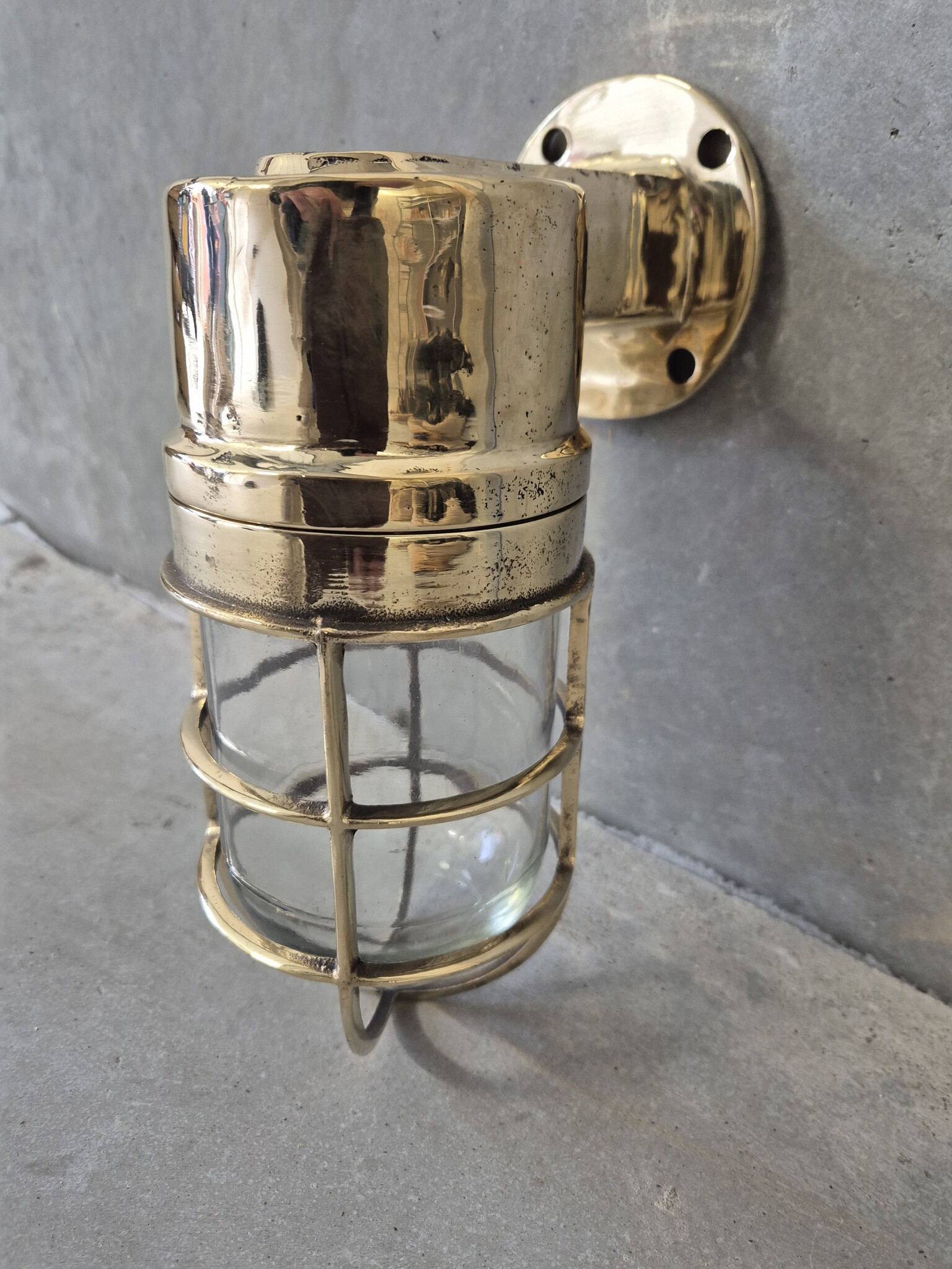 Industriele messing wandlamp scheepslamp buitenlampen