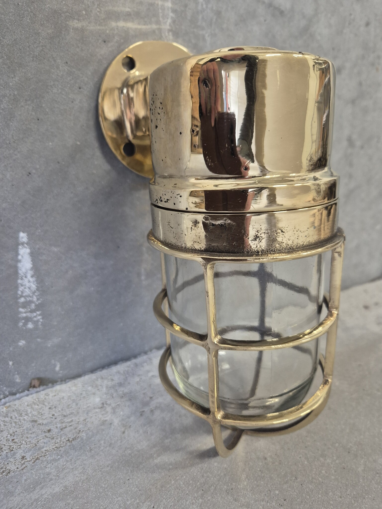 Industriele messing wandlamp scheepslamp buitenlampen