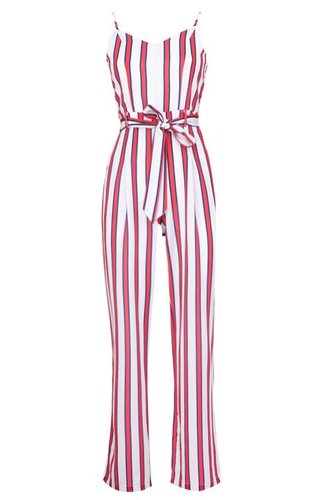 RED STRIPED JUMPSUIT RED STRIPED JUMPSUIT