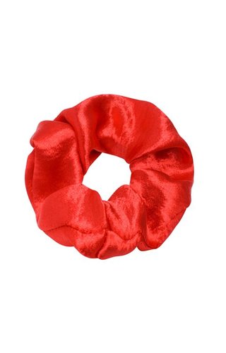 SHINY SATIN RED SCRUNCHIE SHINY SATIN RED SCRUNCHIE