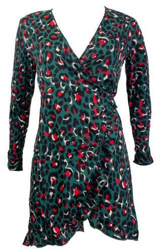 ELLEN LEOPARD WRAP DRESS ELLEN LEOPARD WRAP DRESS