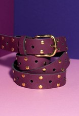 Pinned By K Leather Belt Long