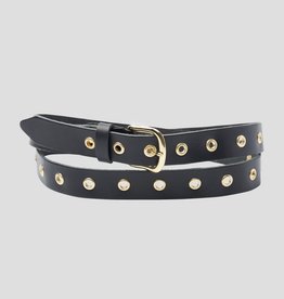 Pinned By K Leather Belt Long