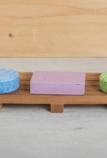 Happy Soaps Grote Shampoo Bar / Zeep Houder van Mahonie Hout