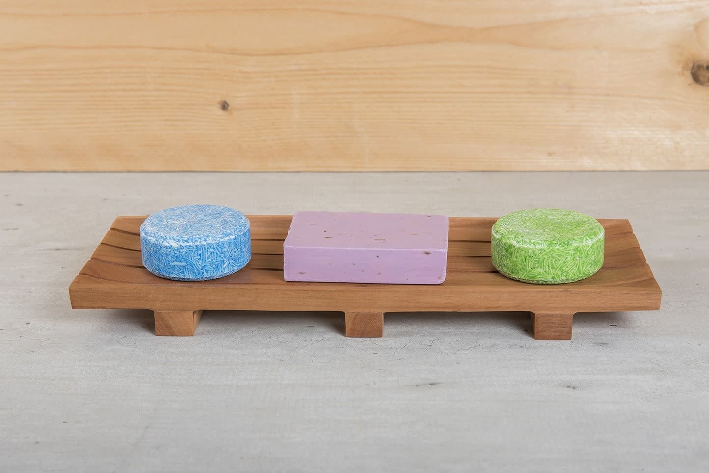 Happy Soaps Grote Shampoo Bar / Zeep Houder van Mahonie Hout