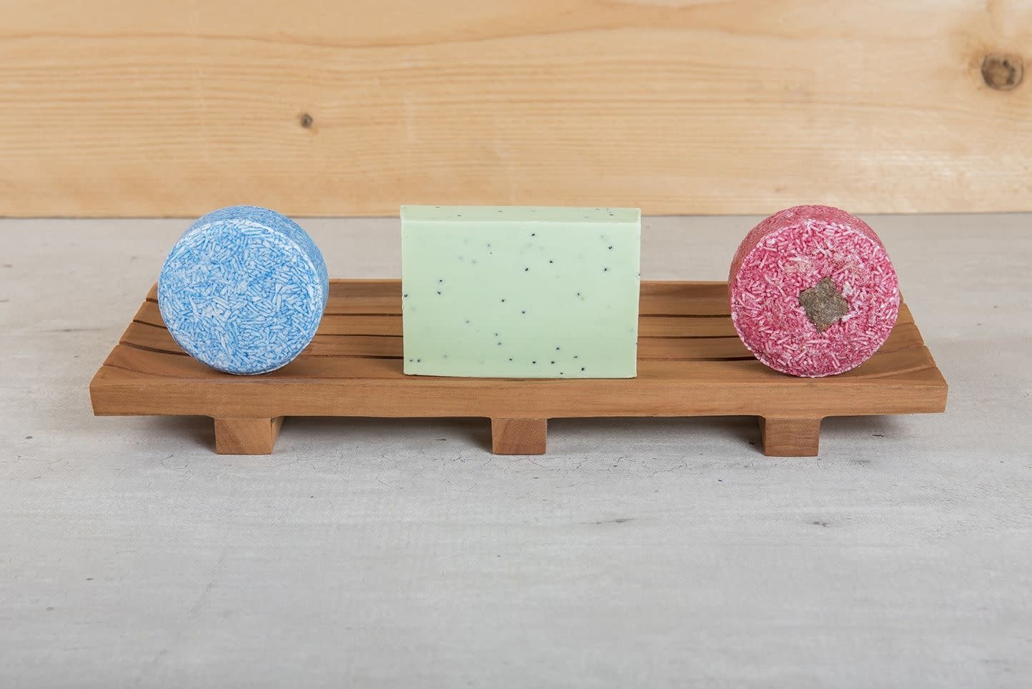 Happy Soaps Grote Shampoo Bar / Zeep Houder van Mahonie Hout