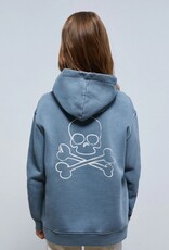 Scalpers Hoodie With Glitter Skull On The Back
