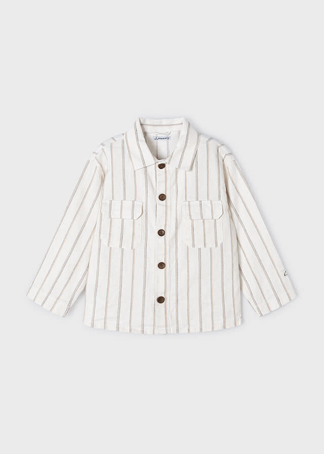 Striped Linnen Overshirt