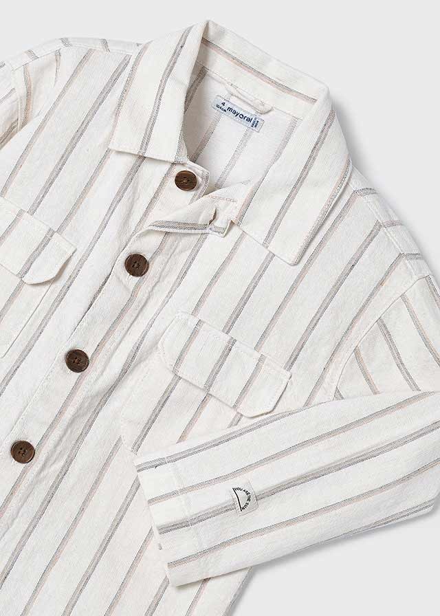 Striped Linnen Overshirt