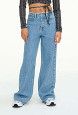 Les Coyote De Paris Cut Off Waistband Denim Pants