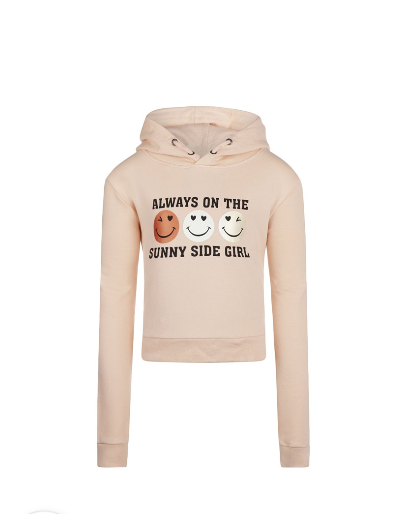 No Way Monday Sunny Side Cropped Hoodie