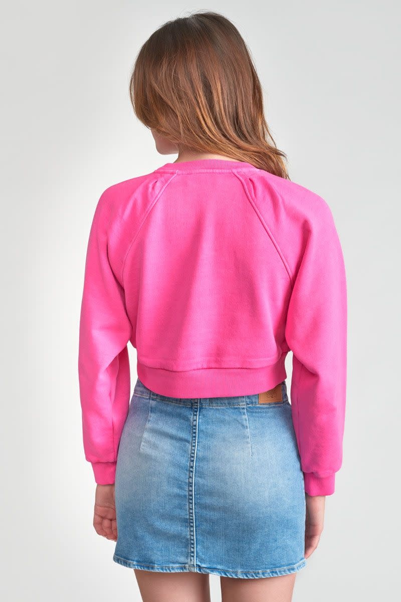 Pink Cropped Sweatshirt