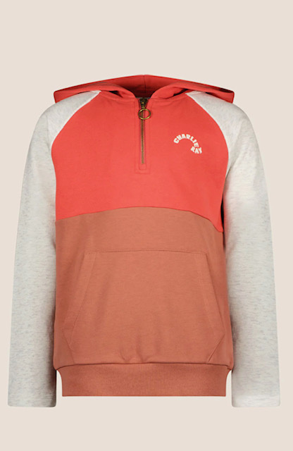 Charlie Colorblock Hoodie Small Zipper