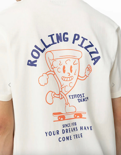 Pizza T-Shirt Backprint