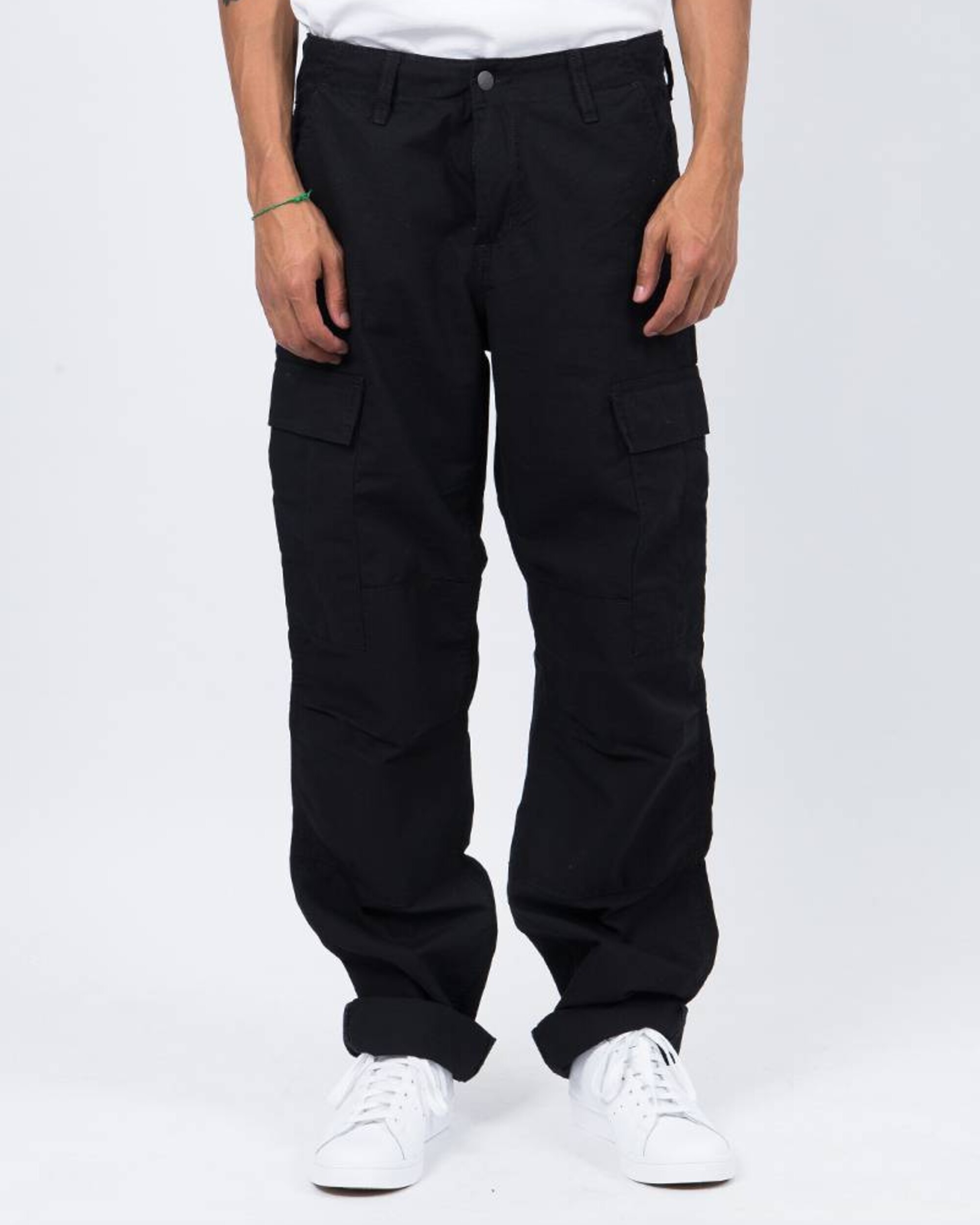 Carhartt Regular Cargo Pants Black Rinsed