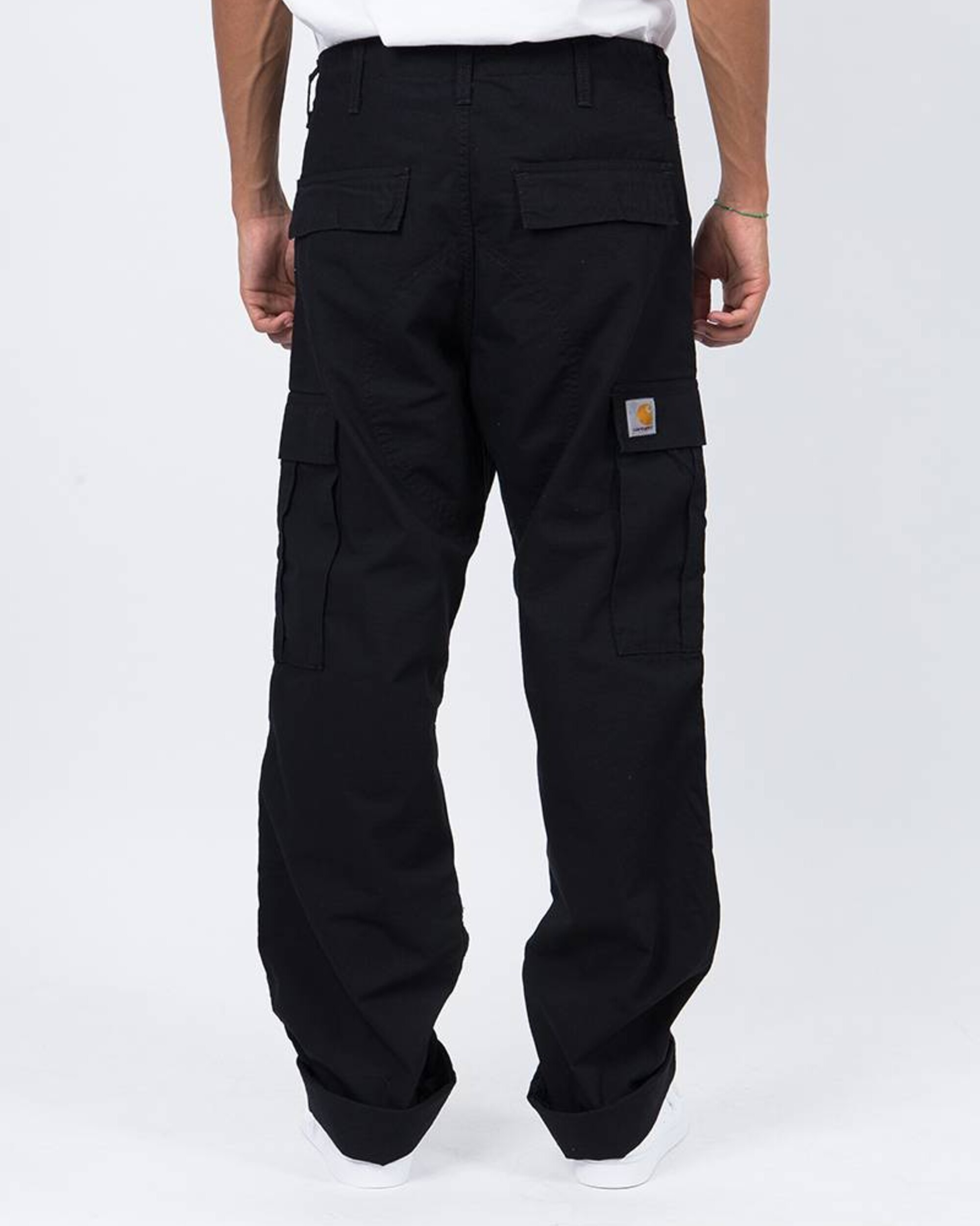 Carhartt Regular Cargo Pants Black Rinsed