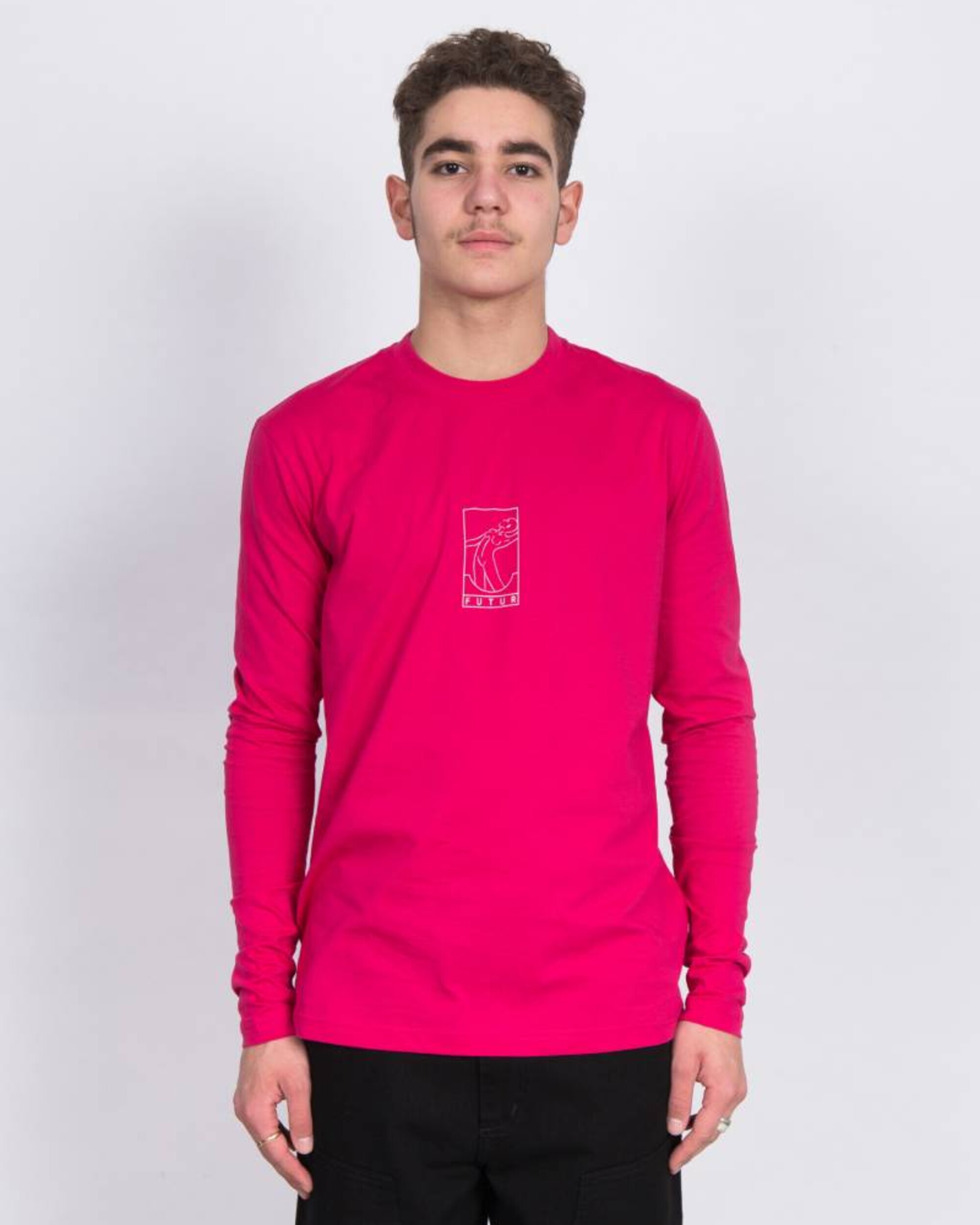 Futur Outline 01 Longsleeve Fuchsia