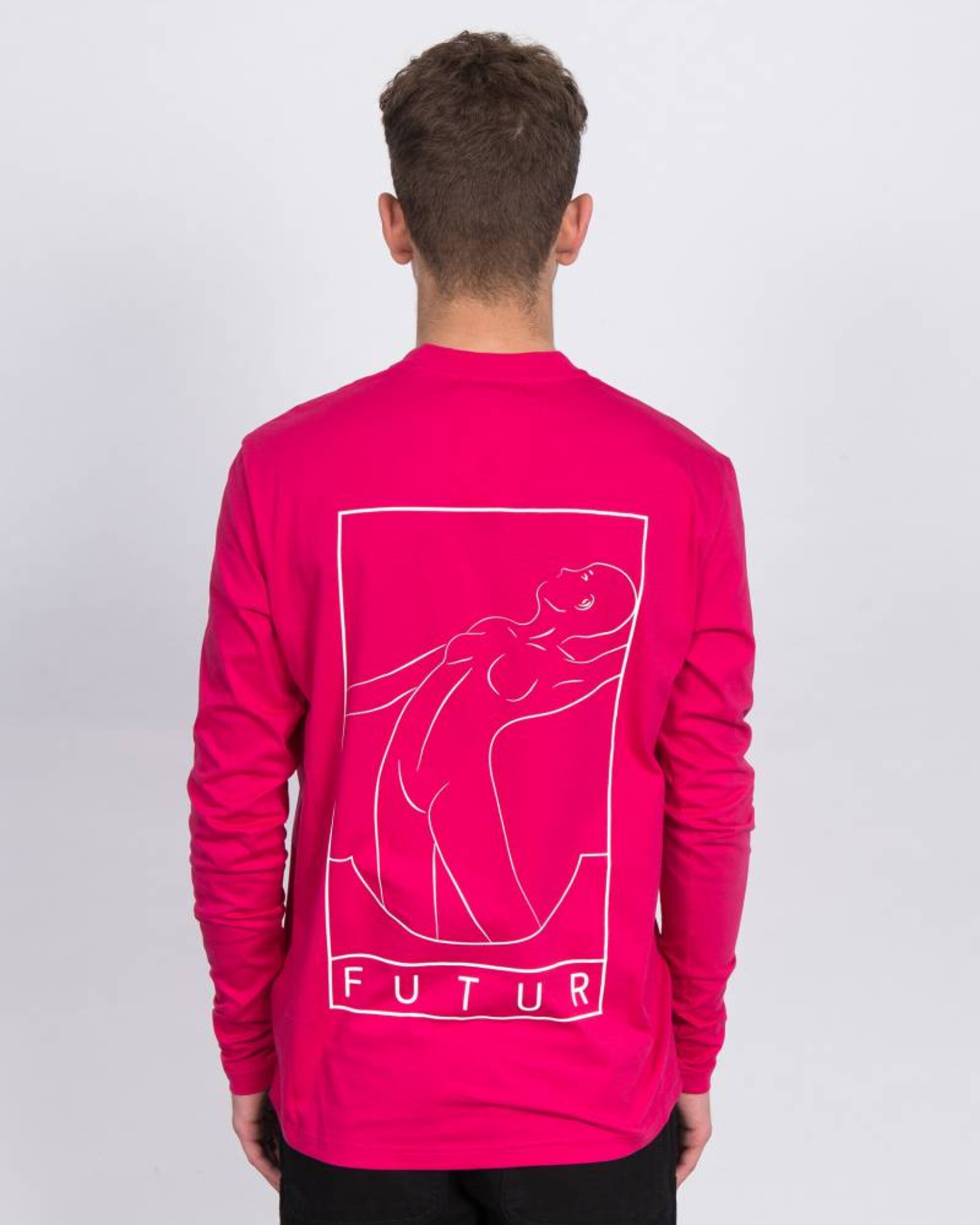 Futur Outline 01 Longsleeve Fuchsia