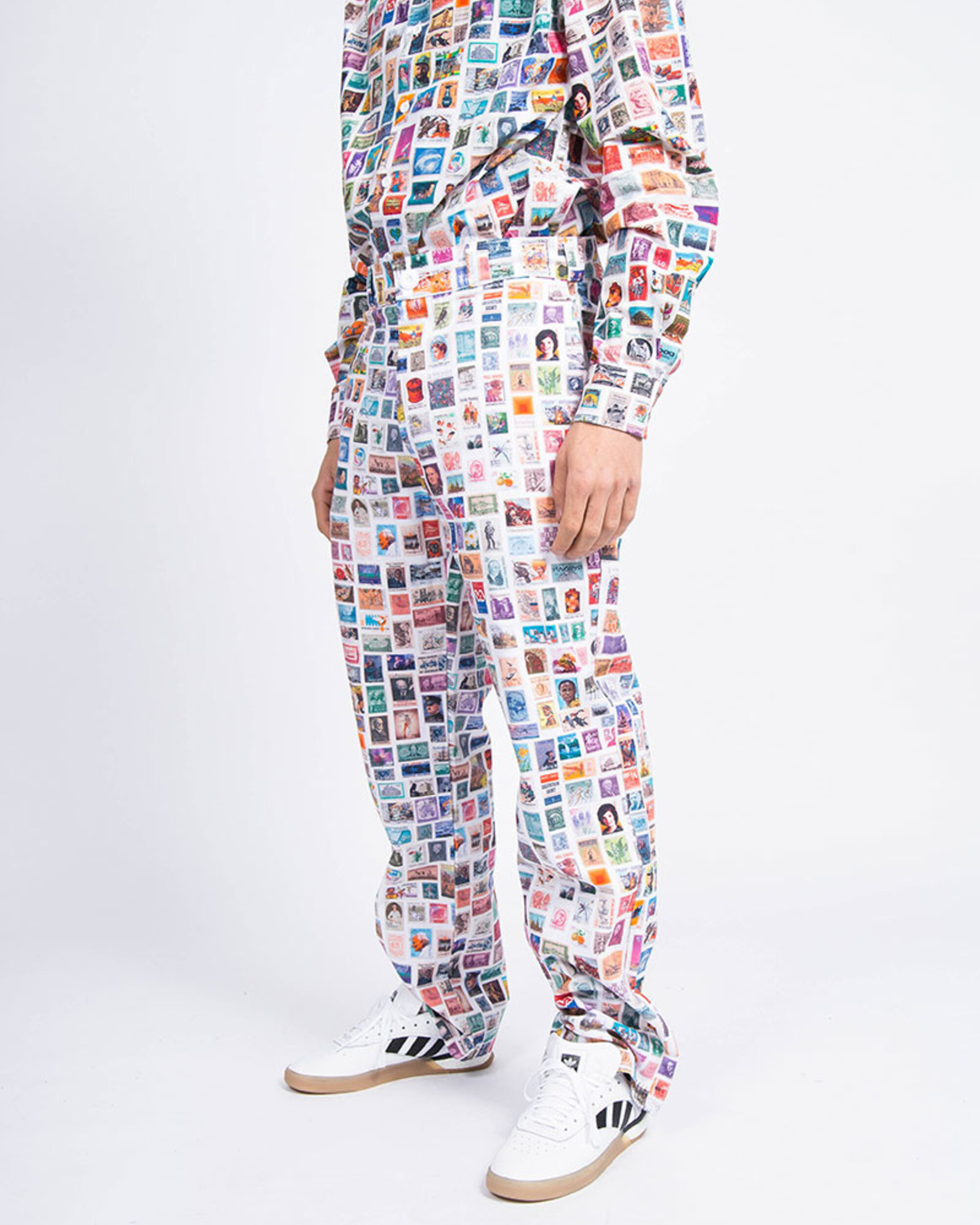 Fucking Awesome Stamps Dress Pants White/Multi