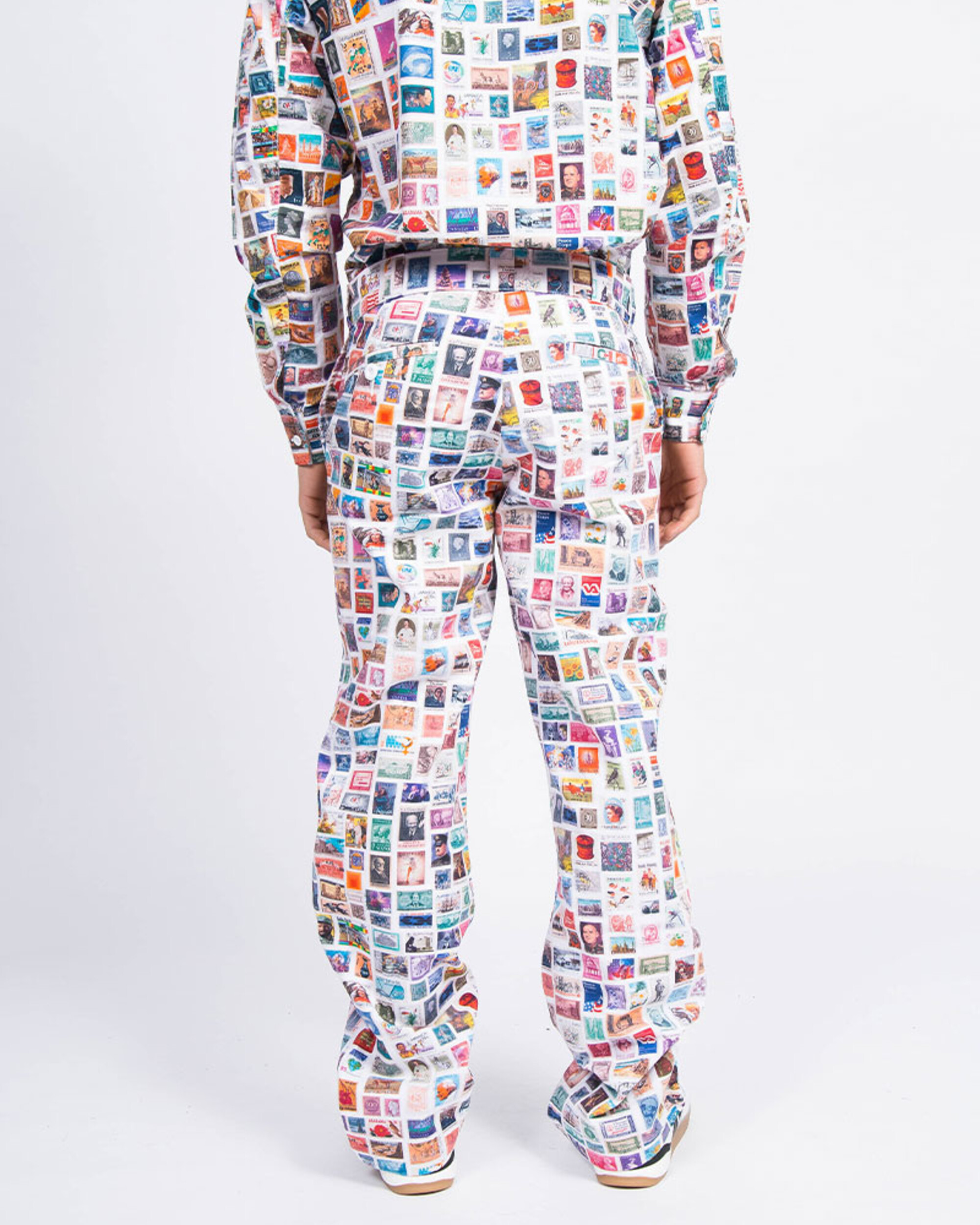 Fucking Awesome Stamps Dress Pants White/Multi