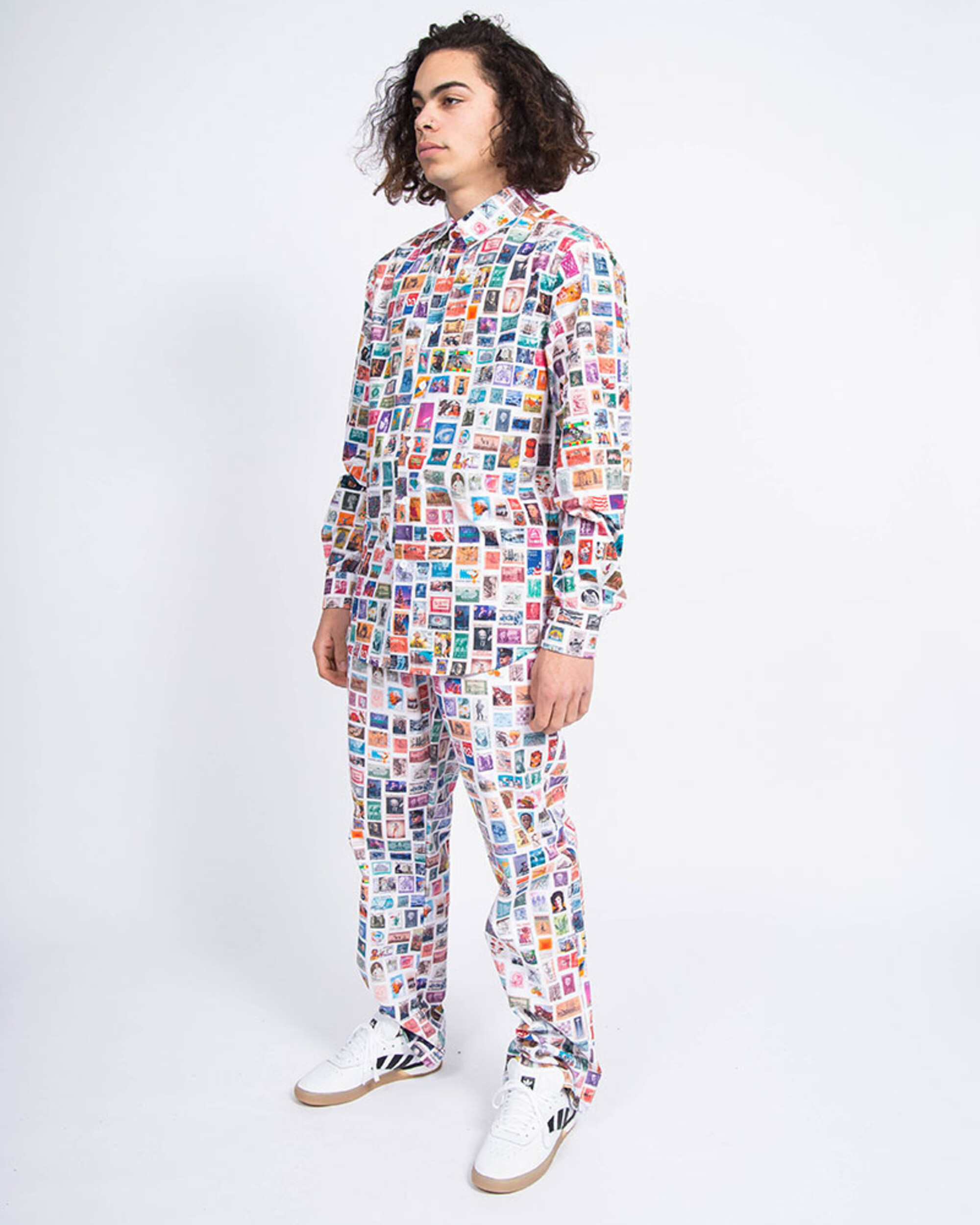 Fucking Awesome Stamps Dress Pants White/Multi