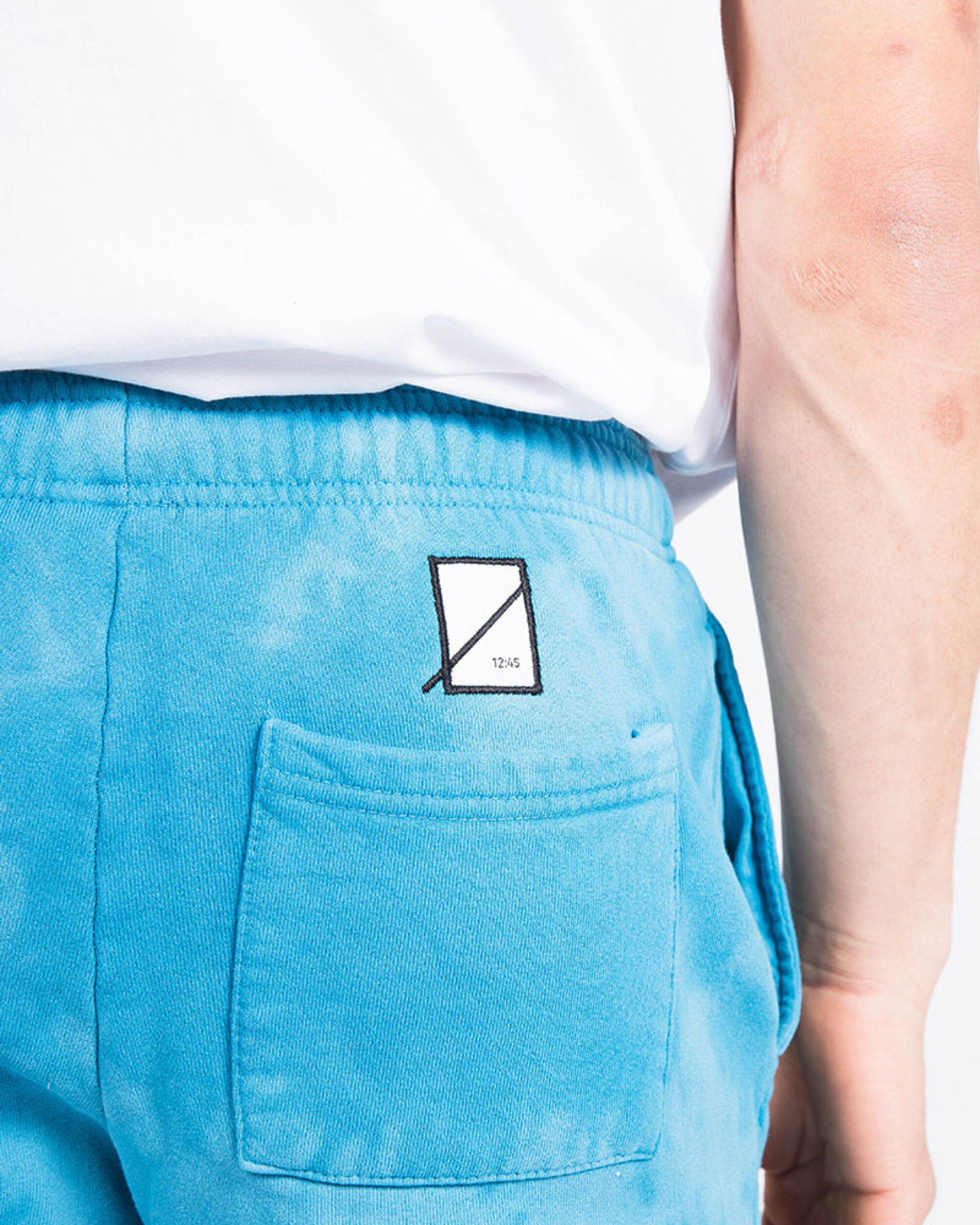 Numbers Outline Wordmark Fleece Bottoms Indigo Tie Dye