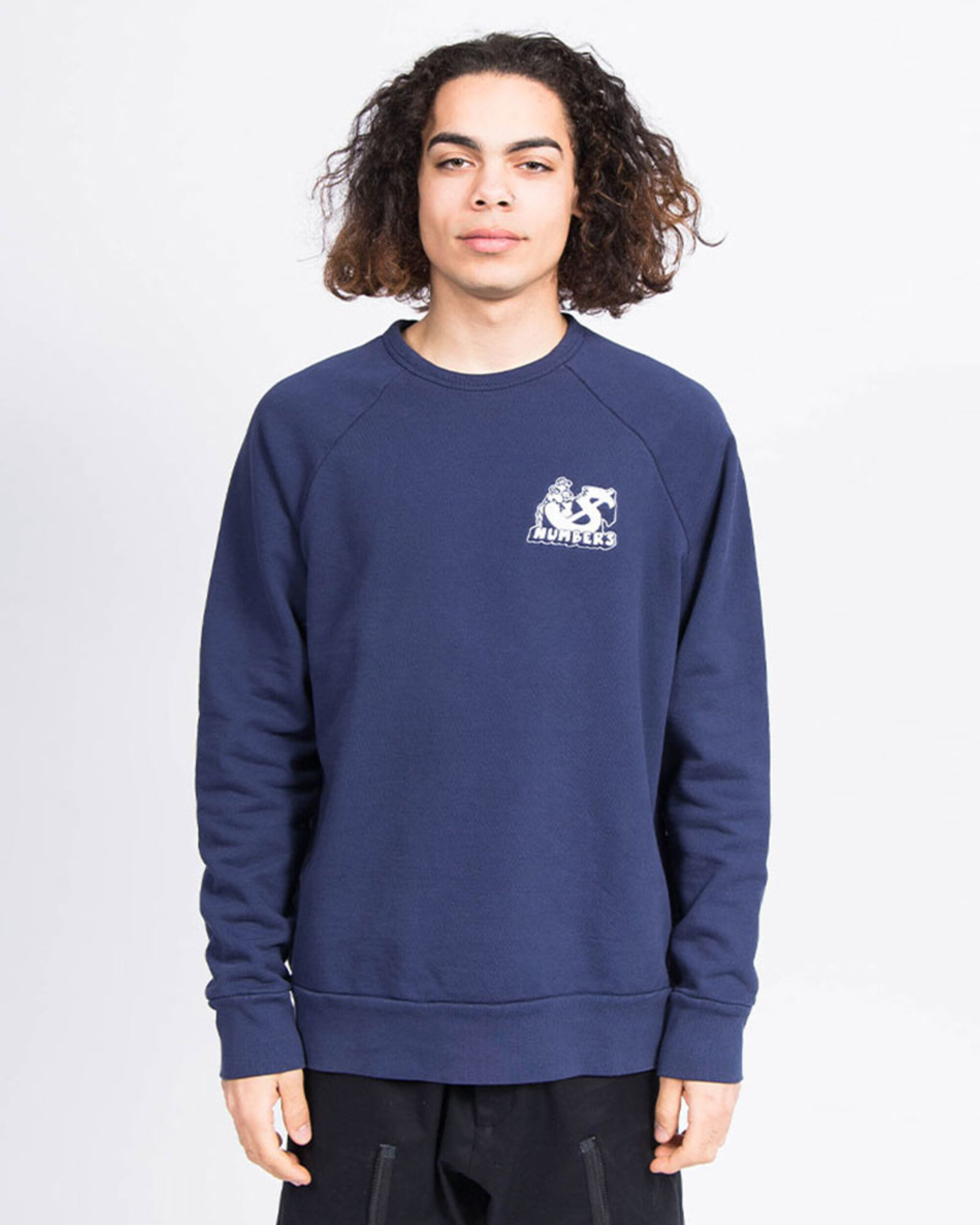Numbers Termite Fleece Crewneck Navy
