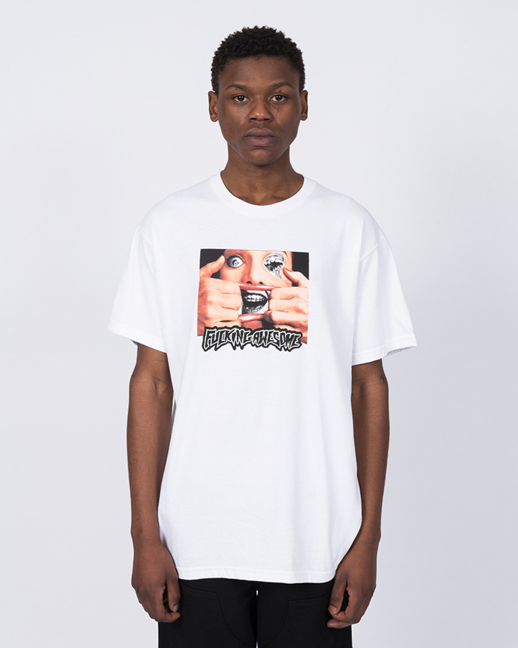 Fucking Awesome Brace Face T-Shirt White