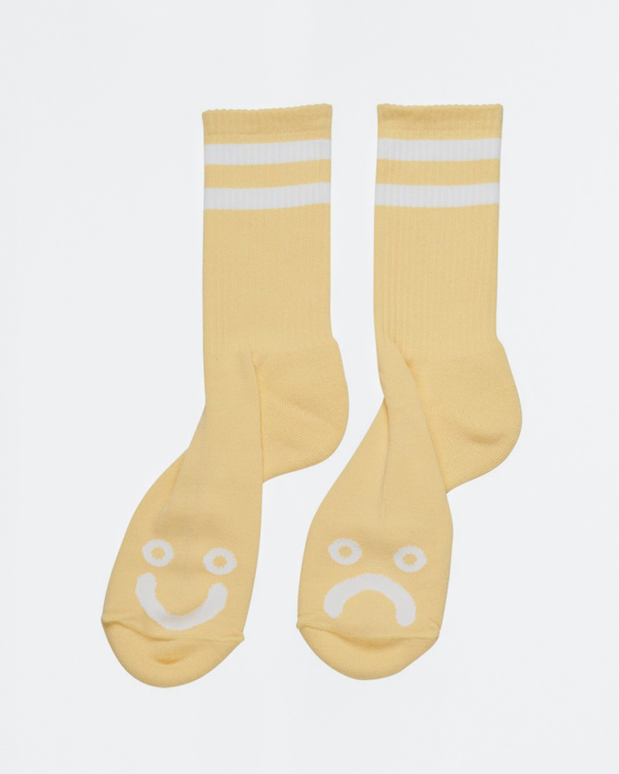 Polar Happy Sad Socks Light Yellow