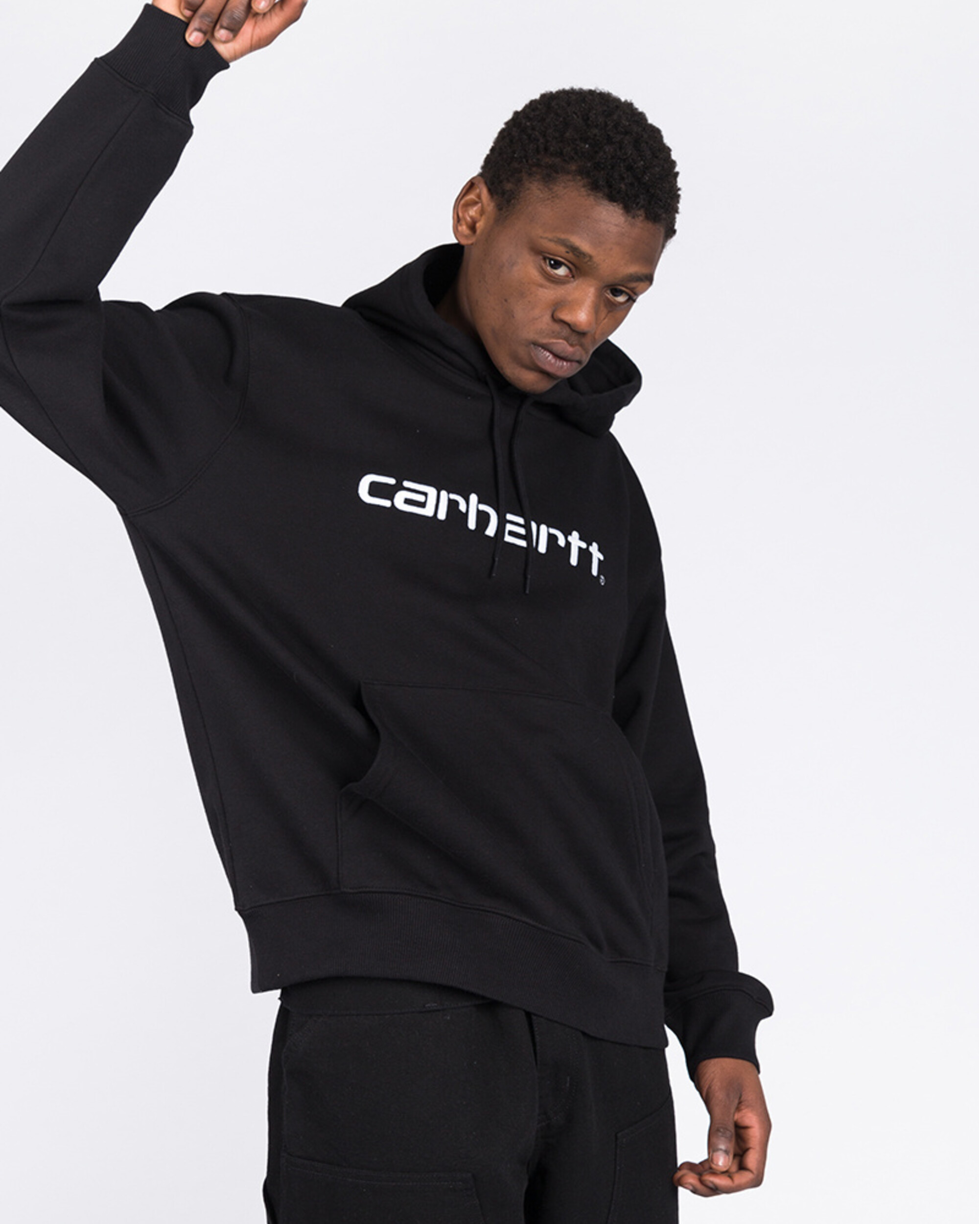 Carhartt Script Hoodie Black