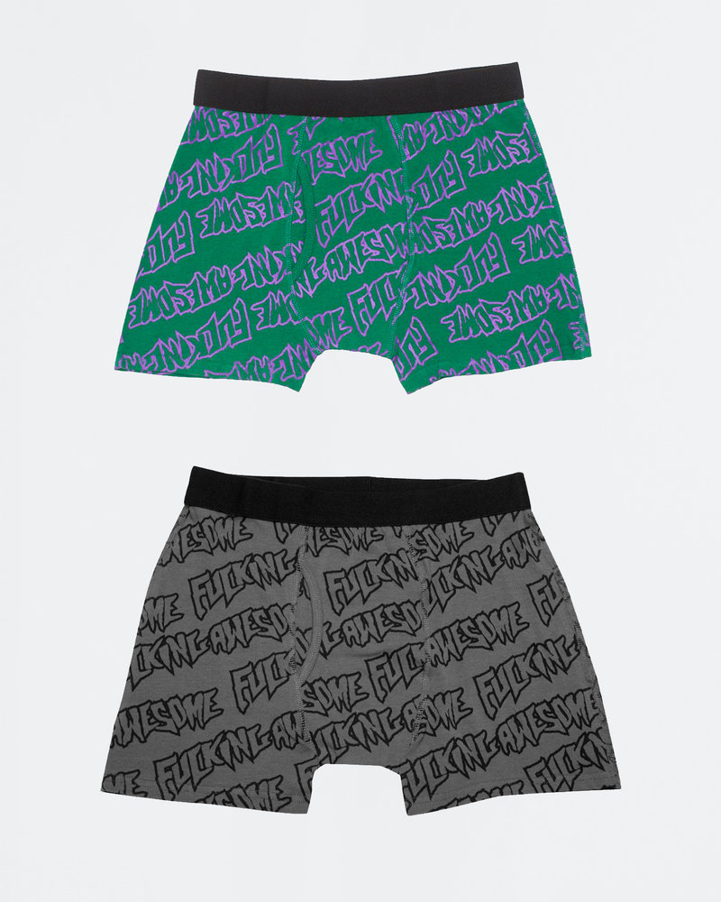 Fucking Awesome Fucking Awesome Boxer Briefs Purple Green/Black Grey