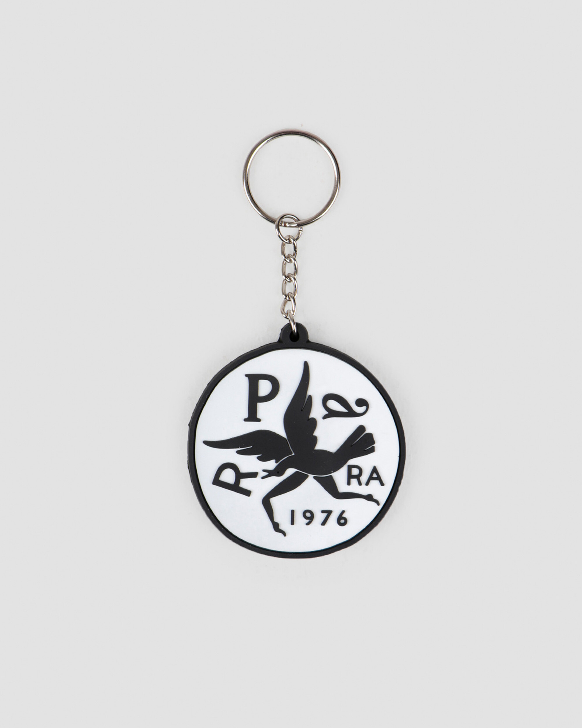 Parra Keychain Upside Down Bird White