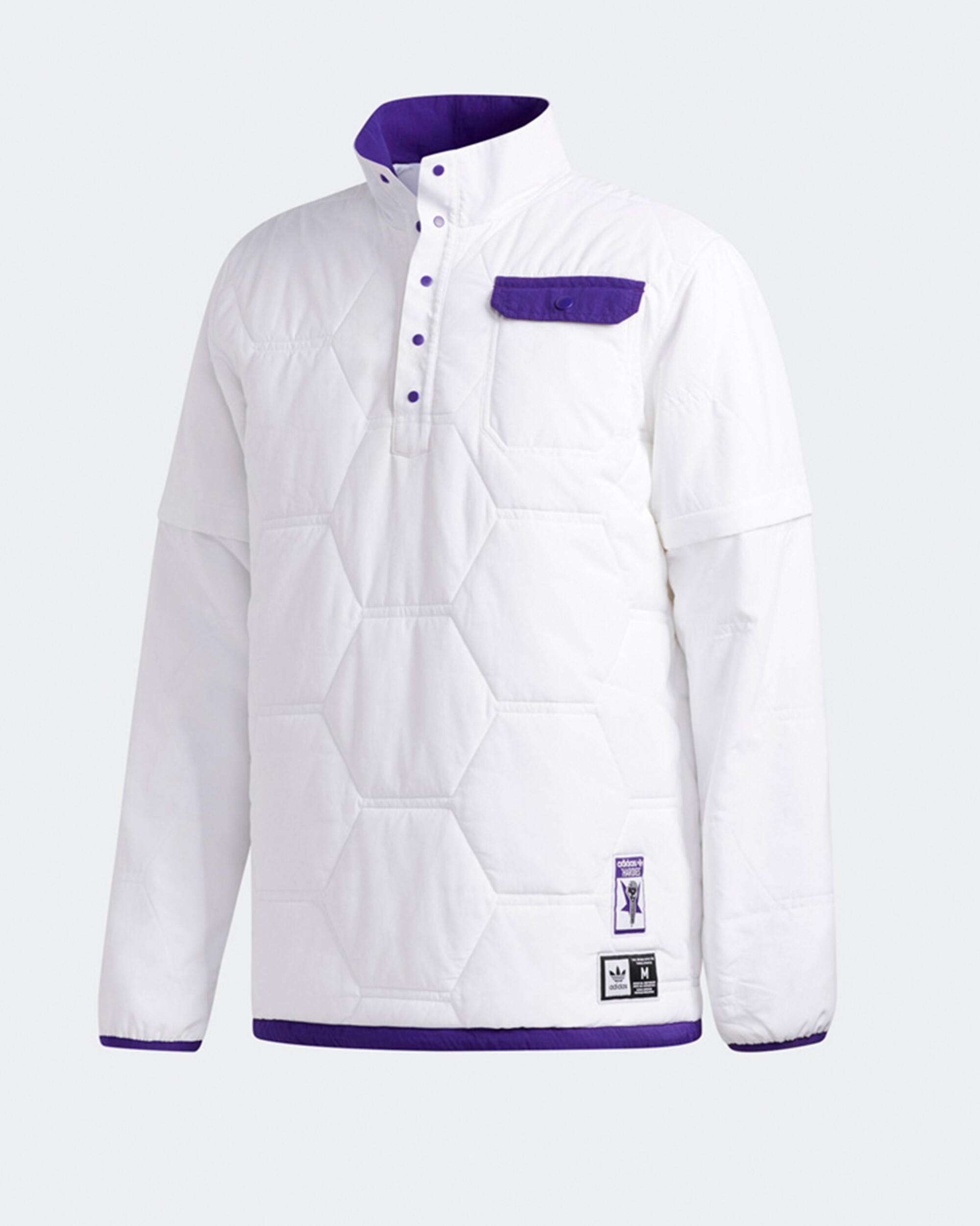 Adidas X Hardies jckt             white/cpurpl