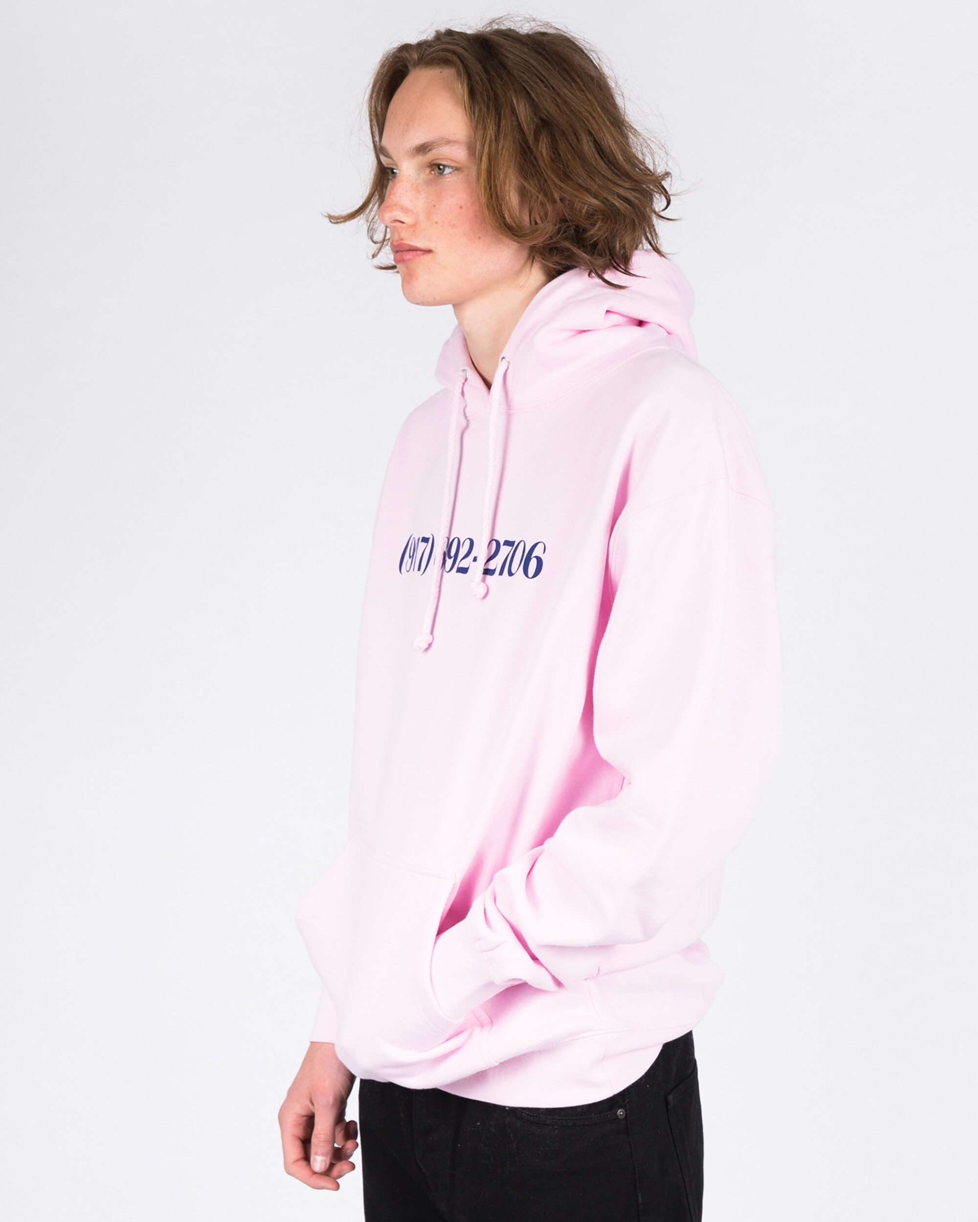 Call Me 917 Dialtone Hoodie Pink
