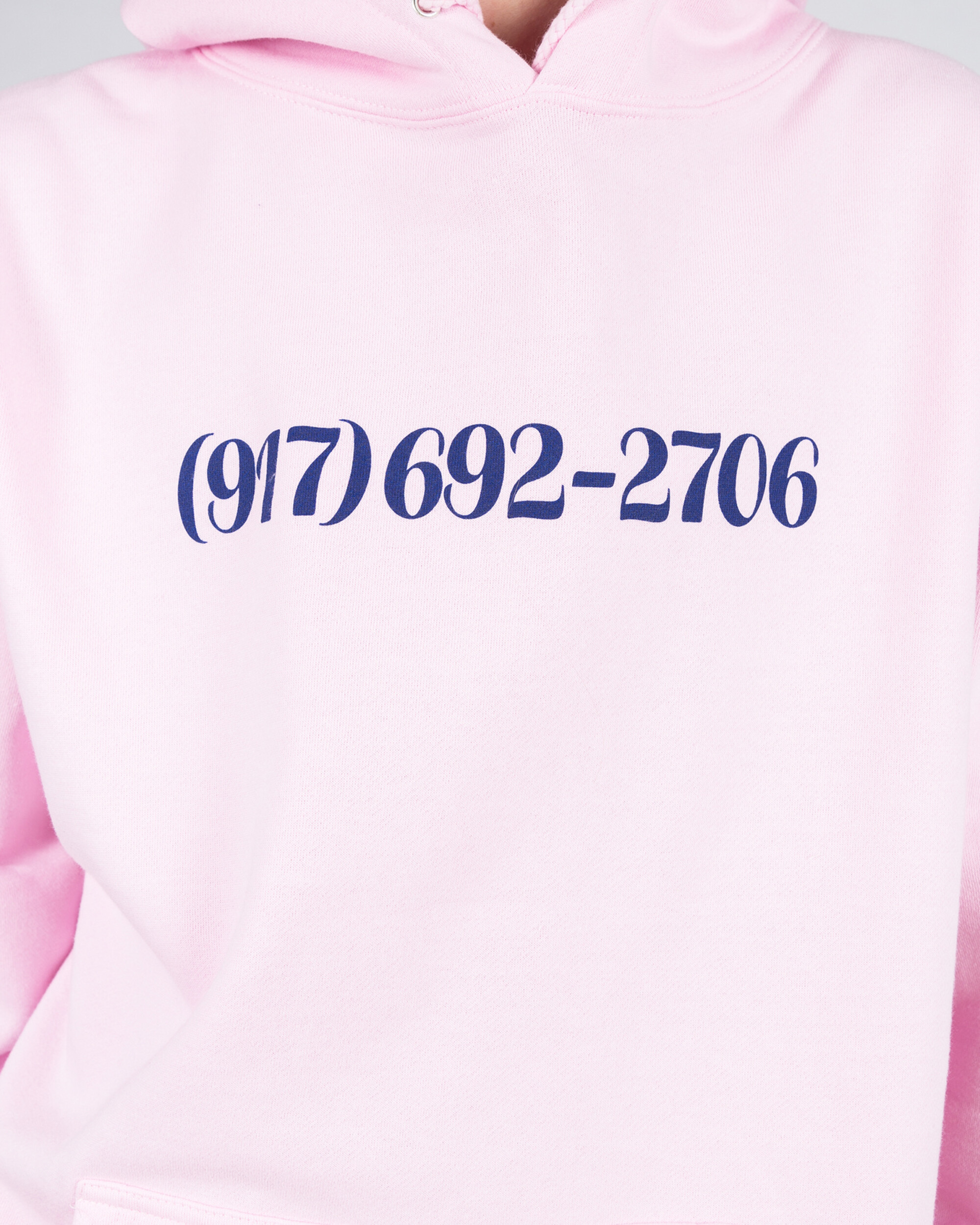 Call Me 917 Dialtone Hoodie Pink