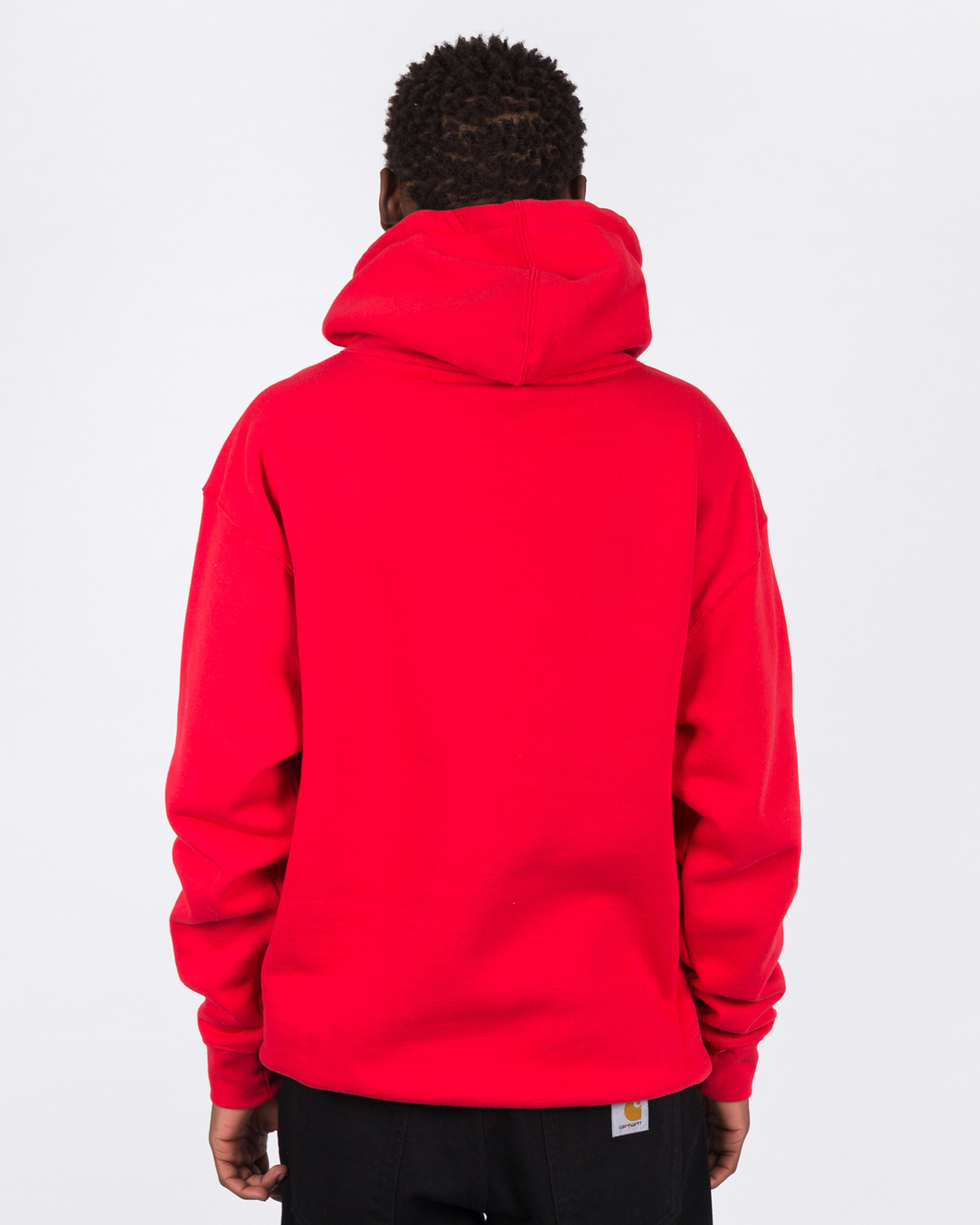 Call me 917 Area Code Pullover Hood Red