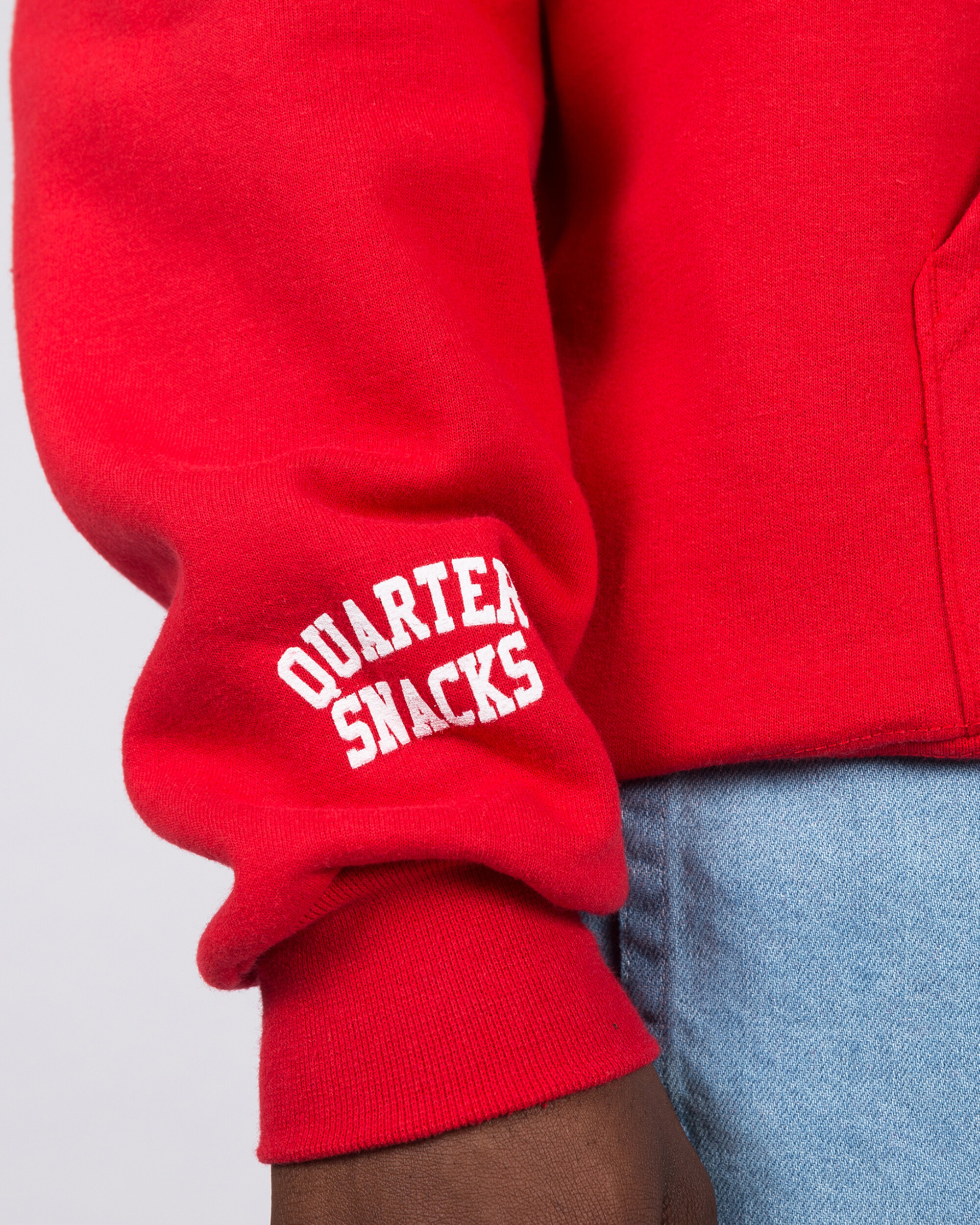 Quartersnacks LES Skatepark Champion Hoodie Red
