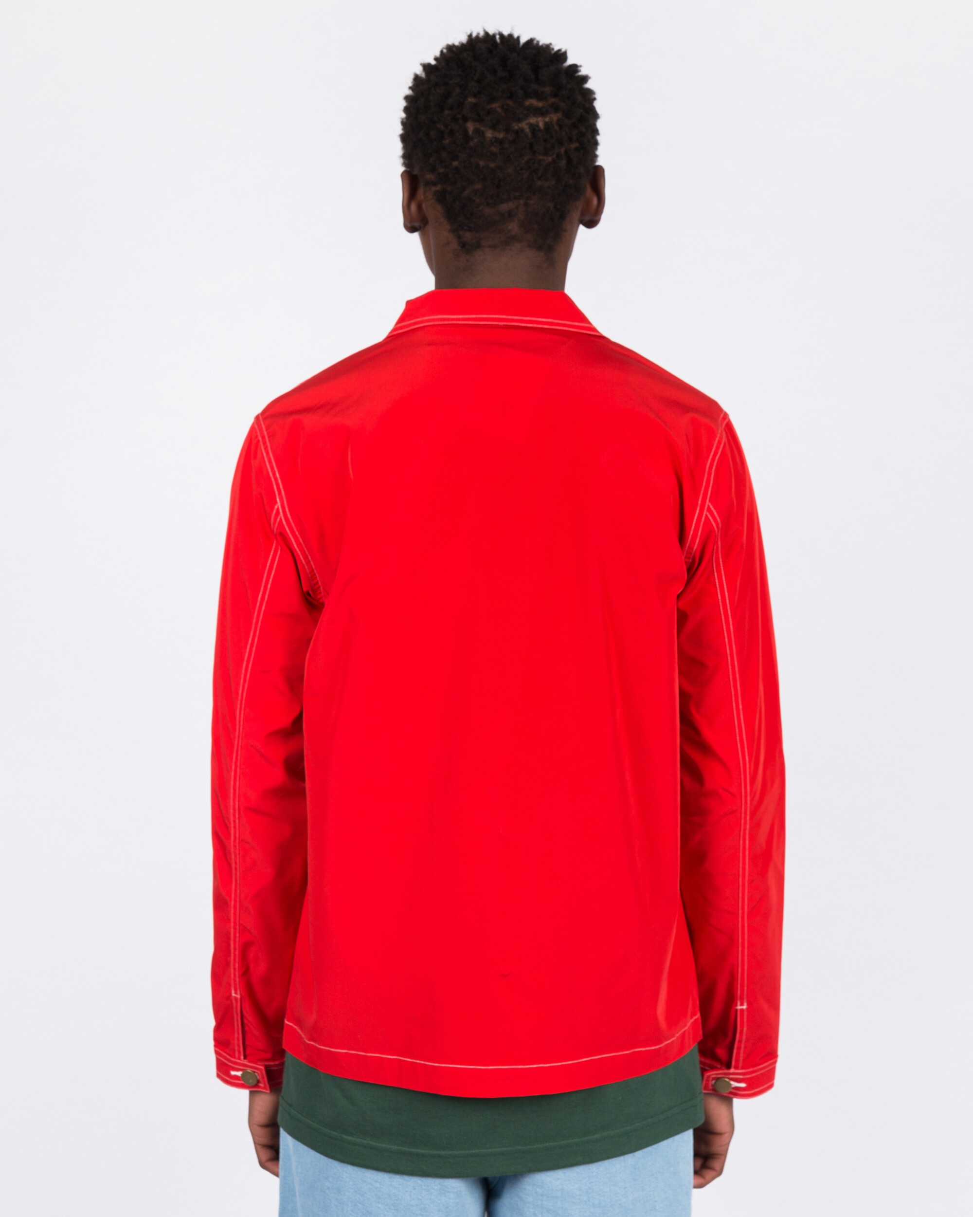 Quartersnacks Nylon Chore Jacket Red