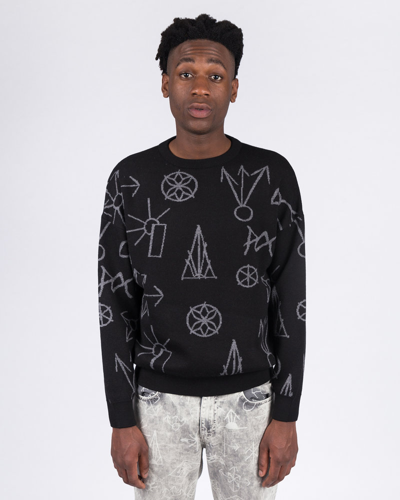 Paccbet Paccbet Graphic Crew Black