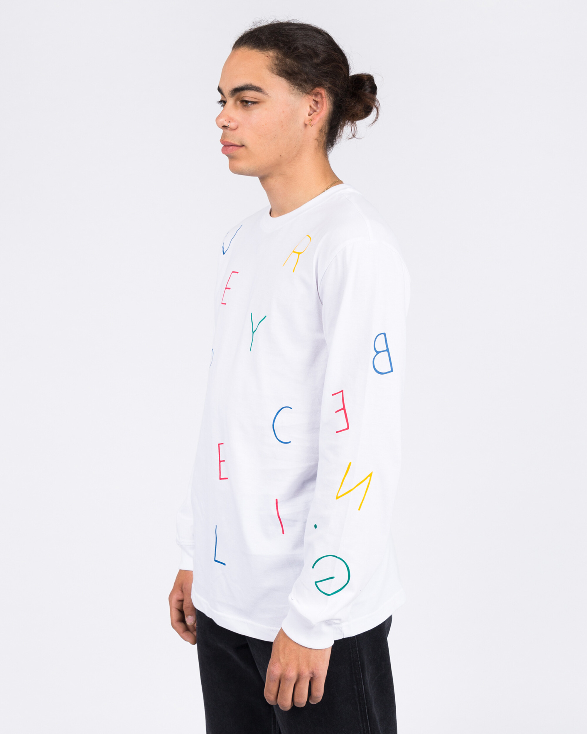 Ben G Letter Ballet Longsleeve White