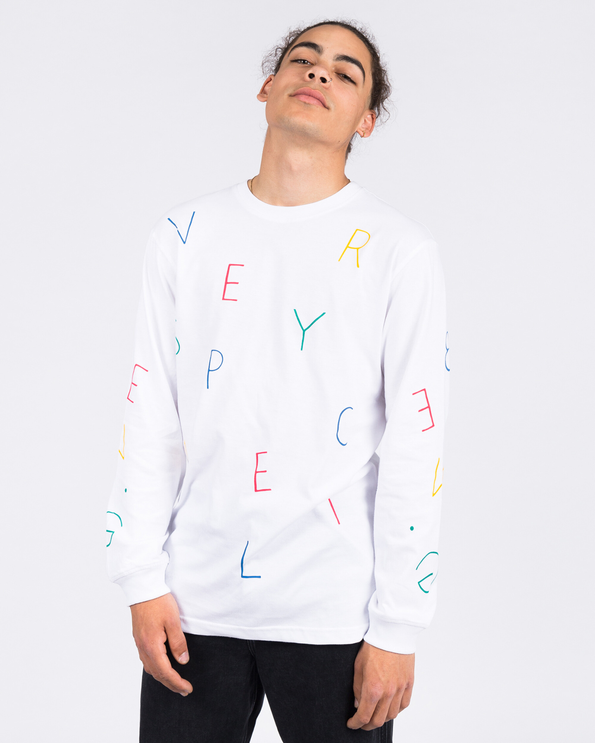 Ben G Letter Ballet Longsleeve White