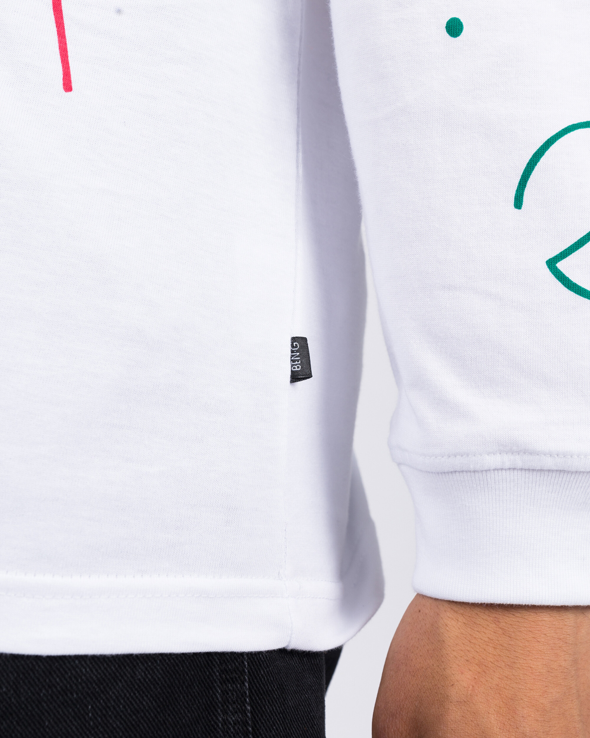 Ben G Letter Ballet Longsleeve White