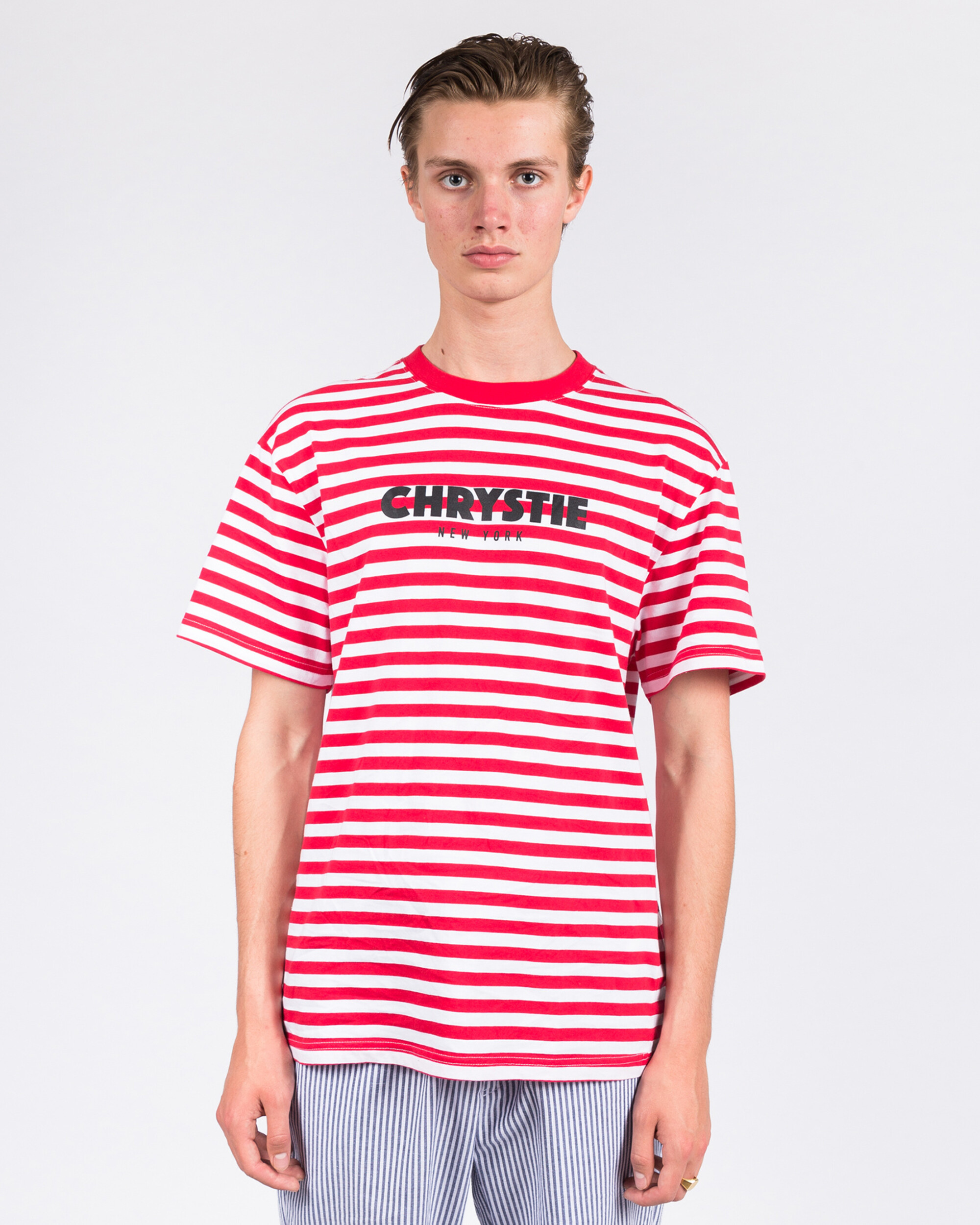 Chrystie Stripe T-Shirt Red