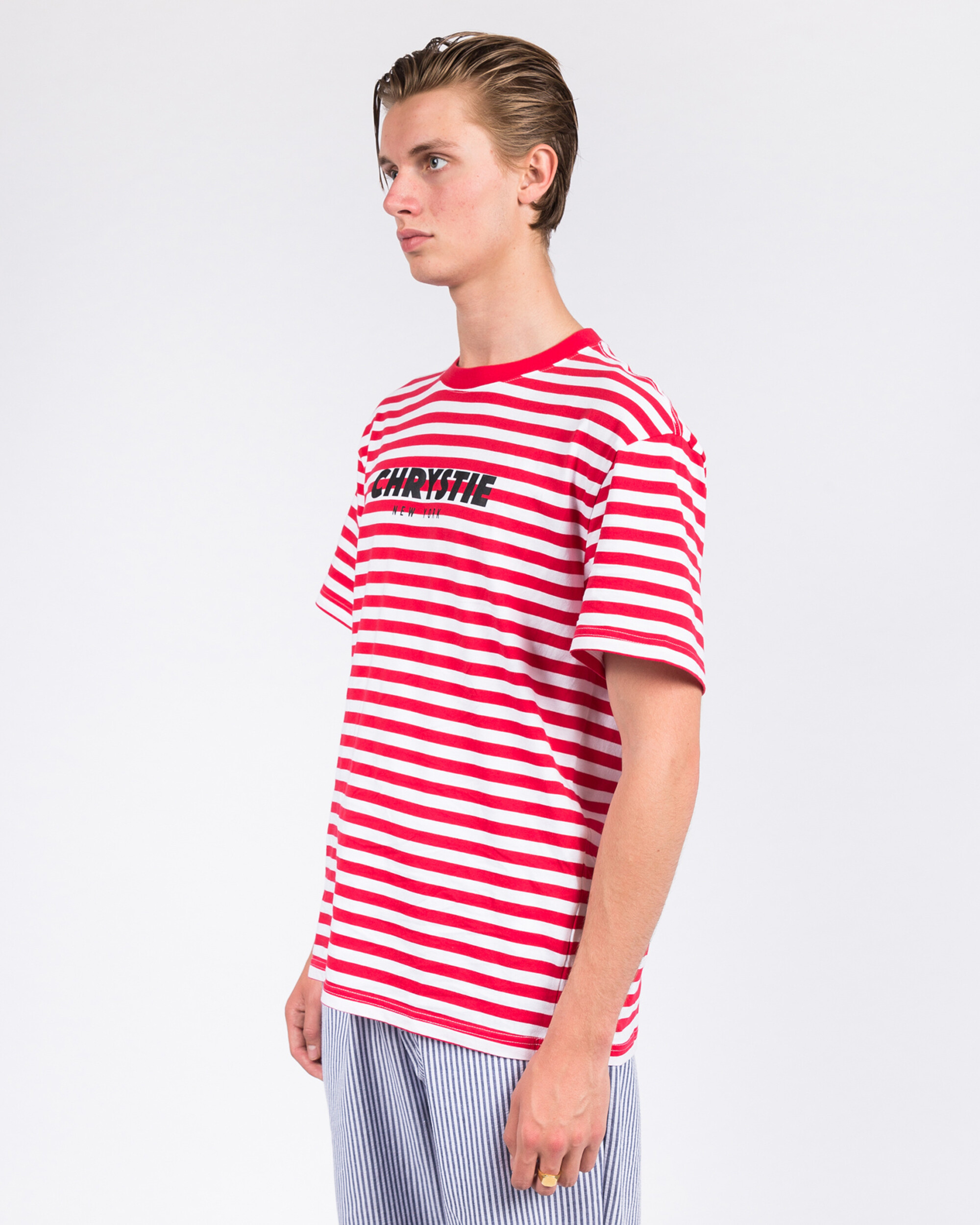 Chrystie Stripe T-Shirt Red