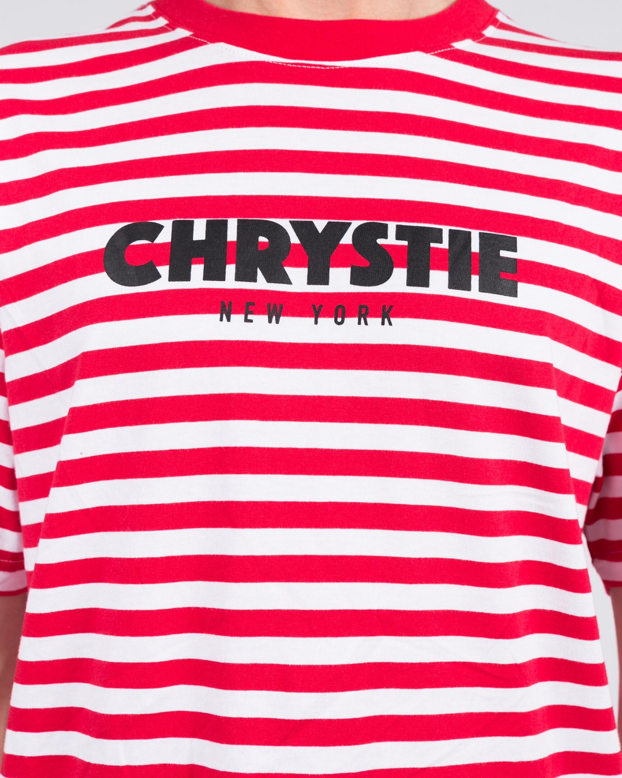 Chrystie Stripe T-Shirt Red