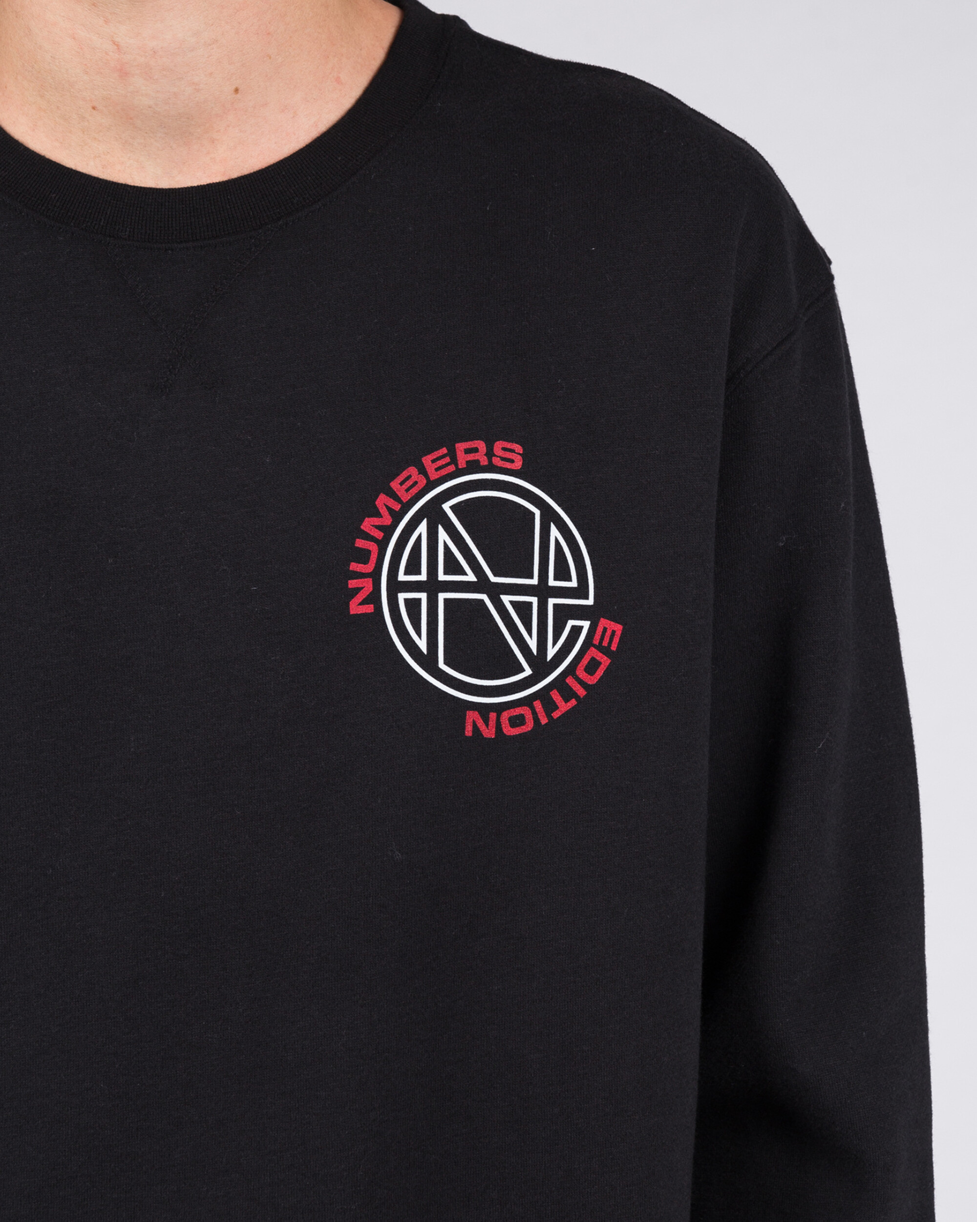 Numbers Edition Crewneck N.E. Fleece Crew Black