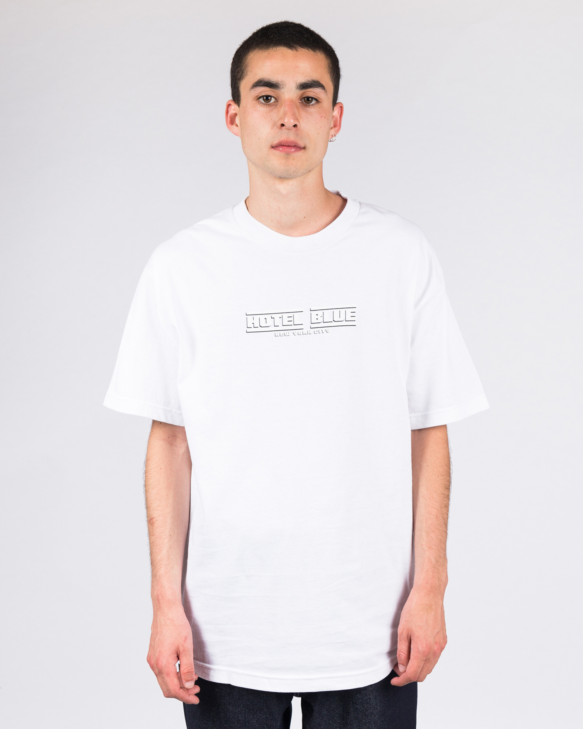 Hotel Blue Speed Racer T-Shirt White