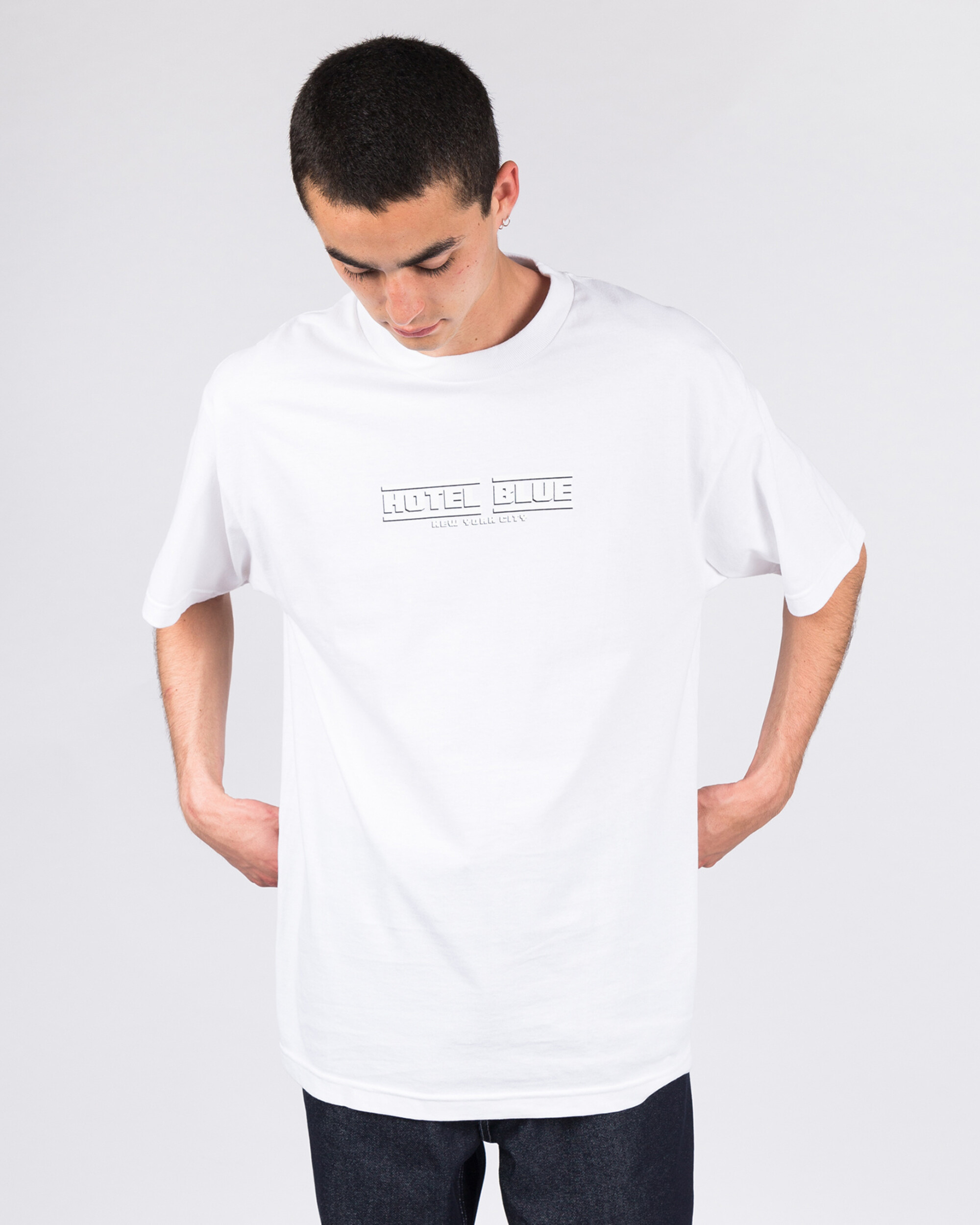 Hotel Blue Speed Racer T-Shirt White